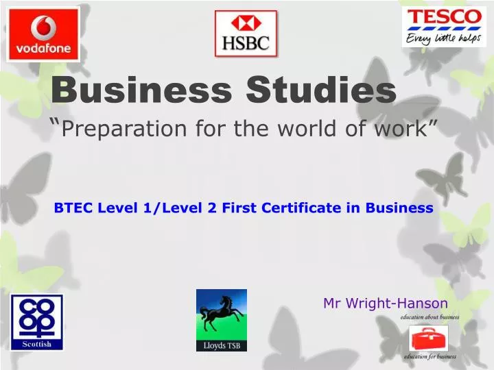 business studies preparation for the world of work