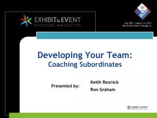 Developing Your Team: Coaching Subordinates