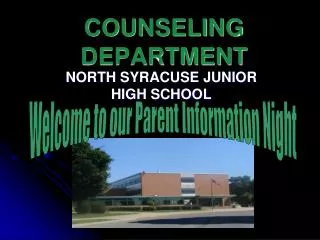 COUNSELING DEPARTMENT