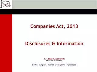 J. Sagar Associates advocates &amp; solicitors Delhi | Gurgaon | Mumbai | Bangalore | Hyderabad