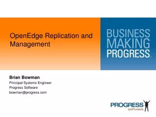 OpenEdge Replication and Management