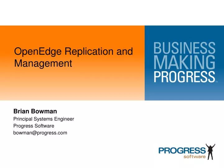 openedge replication and management