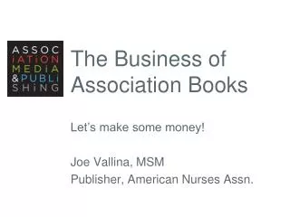 The Business of Association Books