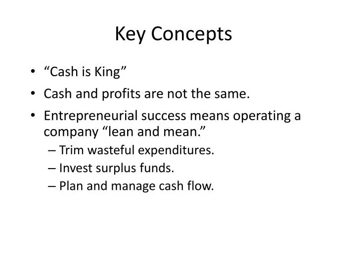 key concepts