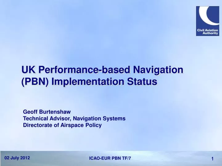 uk performance based navigation pbn implementation status