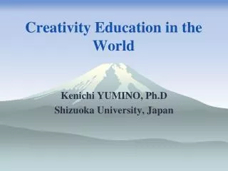 Creativity Education in the World