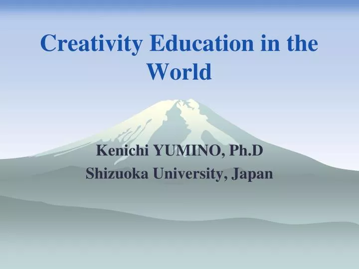 creativity education in the world