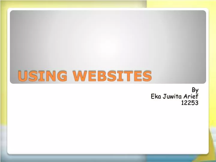 using websites