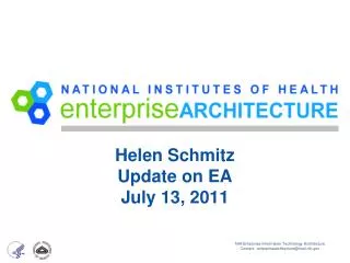 Helen Schmitz Update on EA July 13, 2011