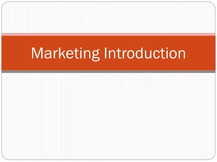 marketing introduction