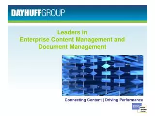 Leaders in Enterprise Content Management and Document Management