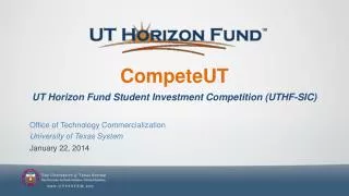 CompeteUT UT Horizon Fund Student Investment Competition (UTHF-SIC)