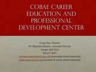 COBAE Career Education and Professional Development Center