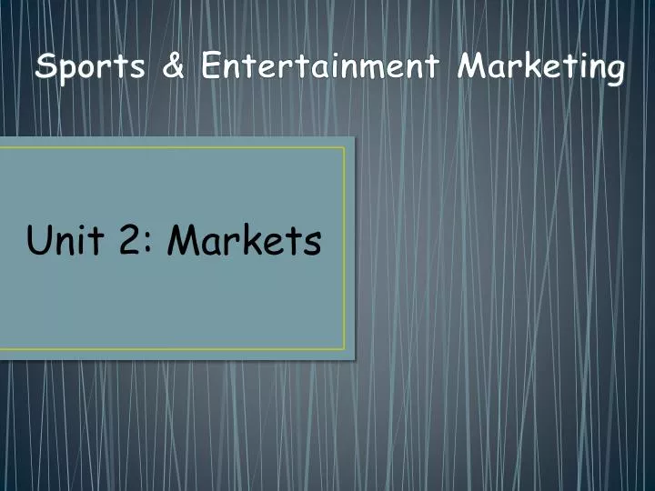 sports entertainment marketing