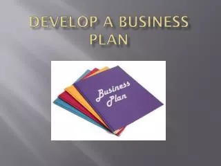 develop a business plan