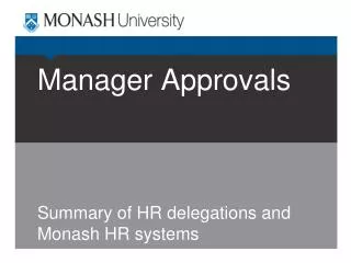 Manager Approvals