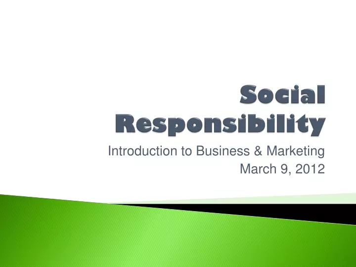 social responsibility