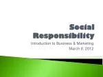 Social Responsibility - slide 1