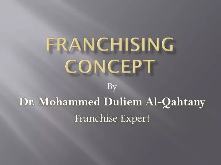 franchising concept