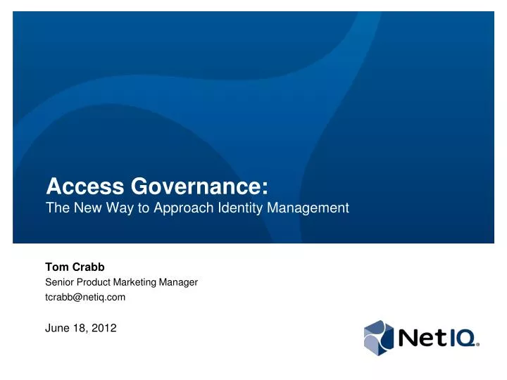 access governance the new way to approach identity management