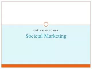 Societal Marketing