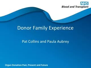 Donor Family Experience