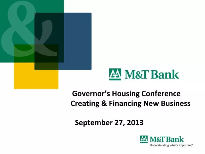 governor s housing conference creating financing new business