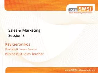 Sales &amp; Marketing Session 3