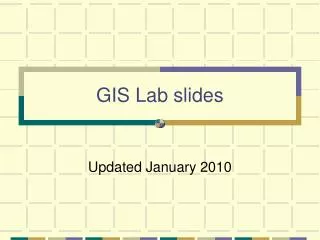 GIS Lab slides