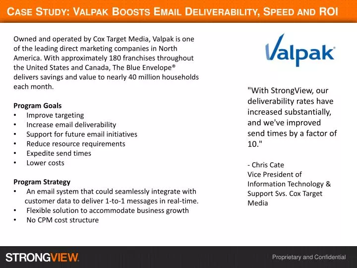 case study valpak boosts email deliverability speed and roi