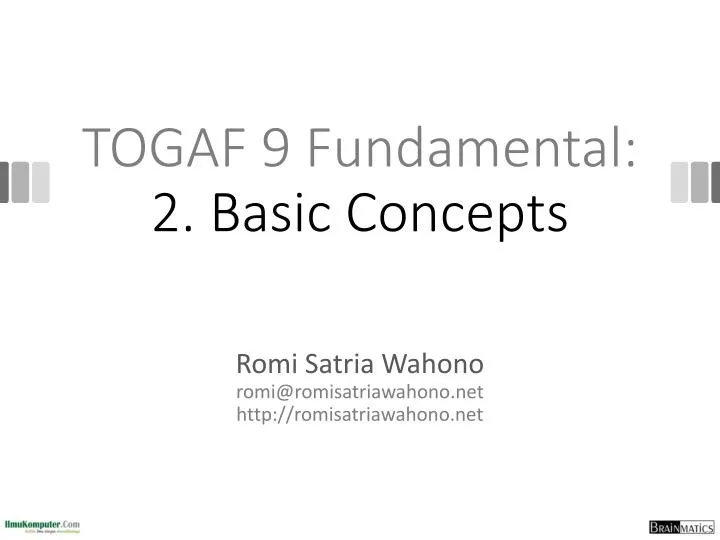 togaf 9 fundamental 2 basic concepts