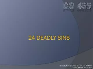 24 Deadly Sins