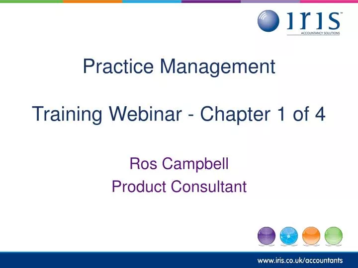 practice management training webinar chapter 1 of 4