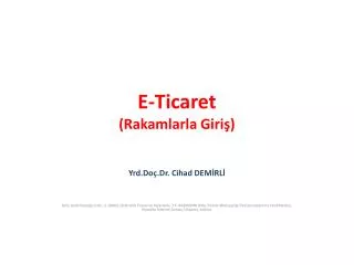 e ticaret rakamlarla giri