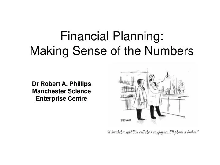 financial planning making sense of the numbers