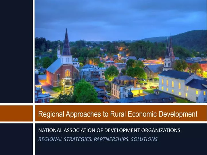 regional approaches to rural economic development