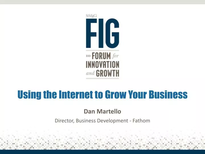 using the internet to grow your business