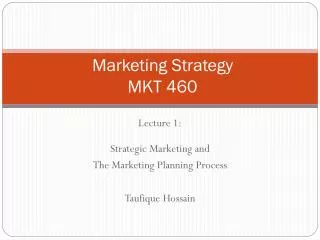 Marketing Strategy MKT 460