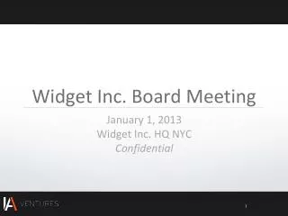 Widget Inc. Board Meeting