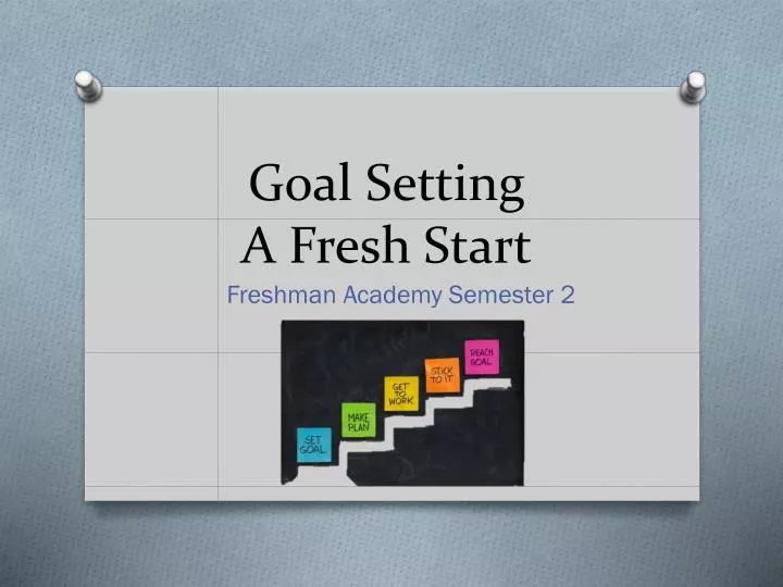 goal setting a fresh start