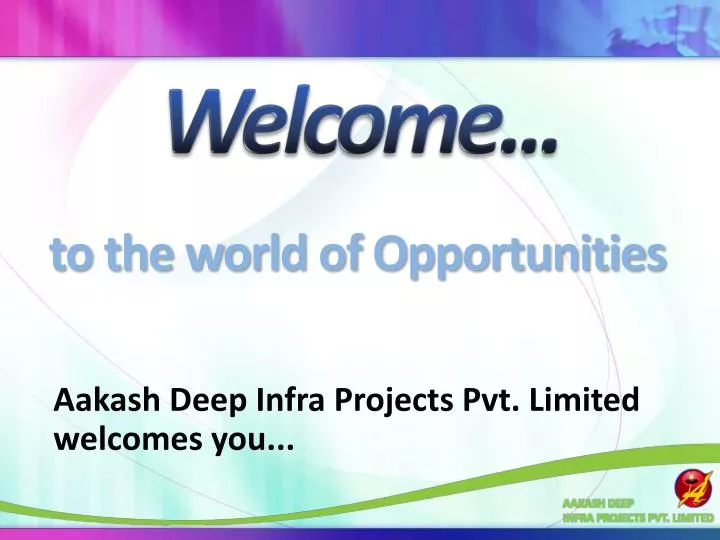 aakash deep infra projects pvt limited welcomes you