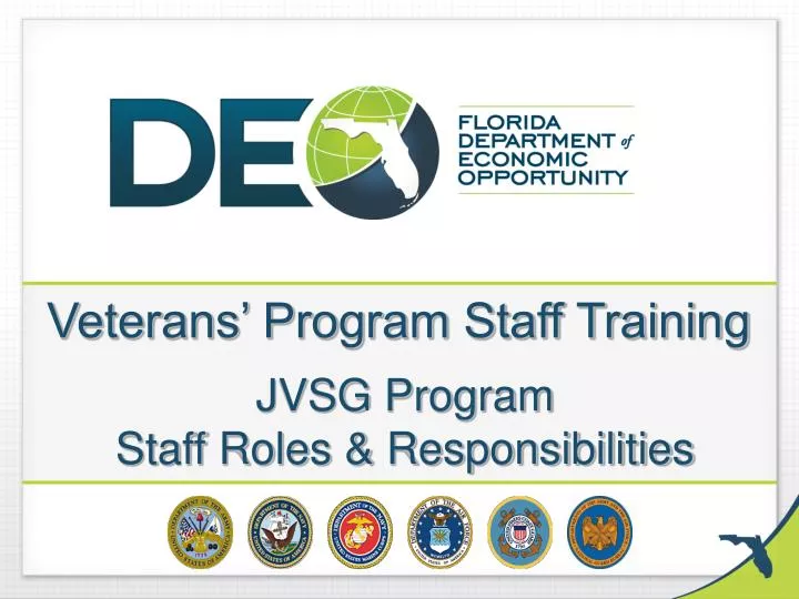 veterans program staff training jvsg program staff roles responsibilities