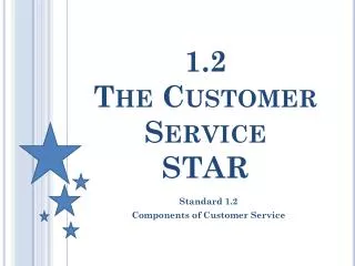 1.2 The Customer Service STAR