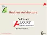 Business Architecture - slide 1