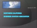 Northern California Business aviation association - slide 1