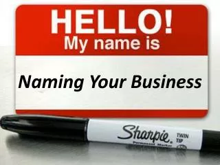 Naming Your Business