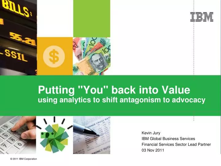 putting you back into value using analytics to shift antagonism to advocacy