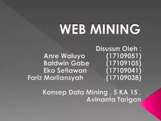 web mining