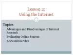 Lesson 2: Using the Internet - slide 1