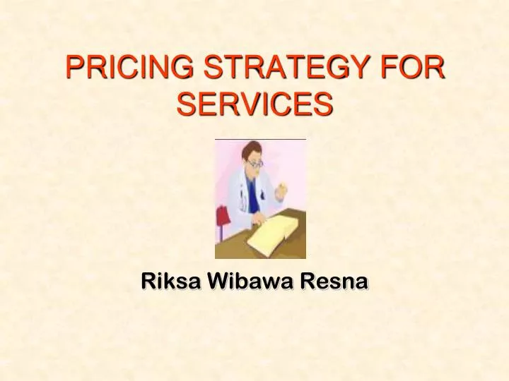 pricing strategy for services